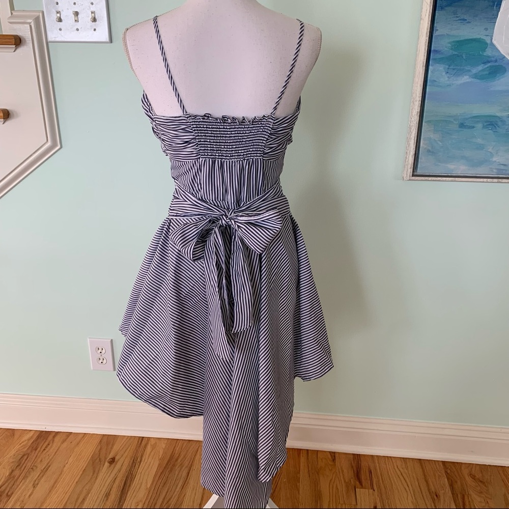 🏷️ LOVE by Design Striped High Low Hemline Top S - Picture 5 of 8